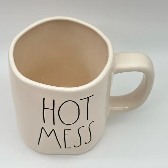Rae Dunn HOT MESS Ceramic White/ivory Mug - Picture 4 of 5